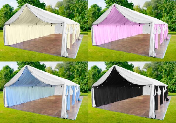 UK Tents - 3x4m Marquee Lining - 2m Lateral Height